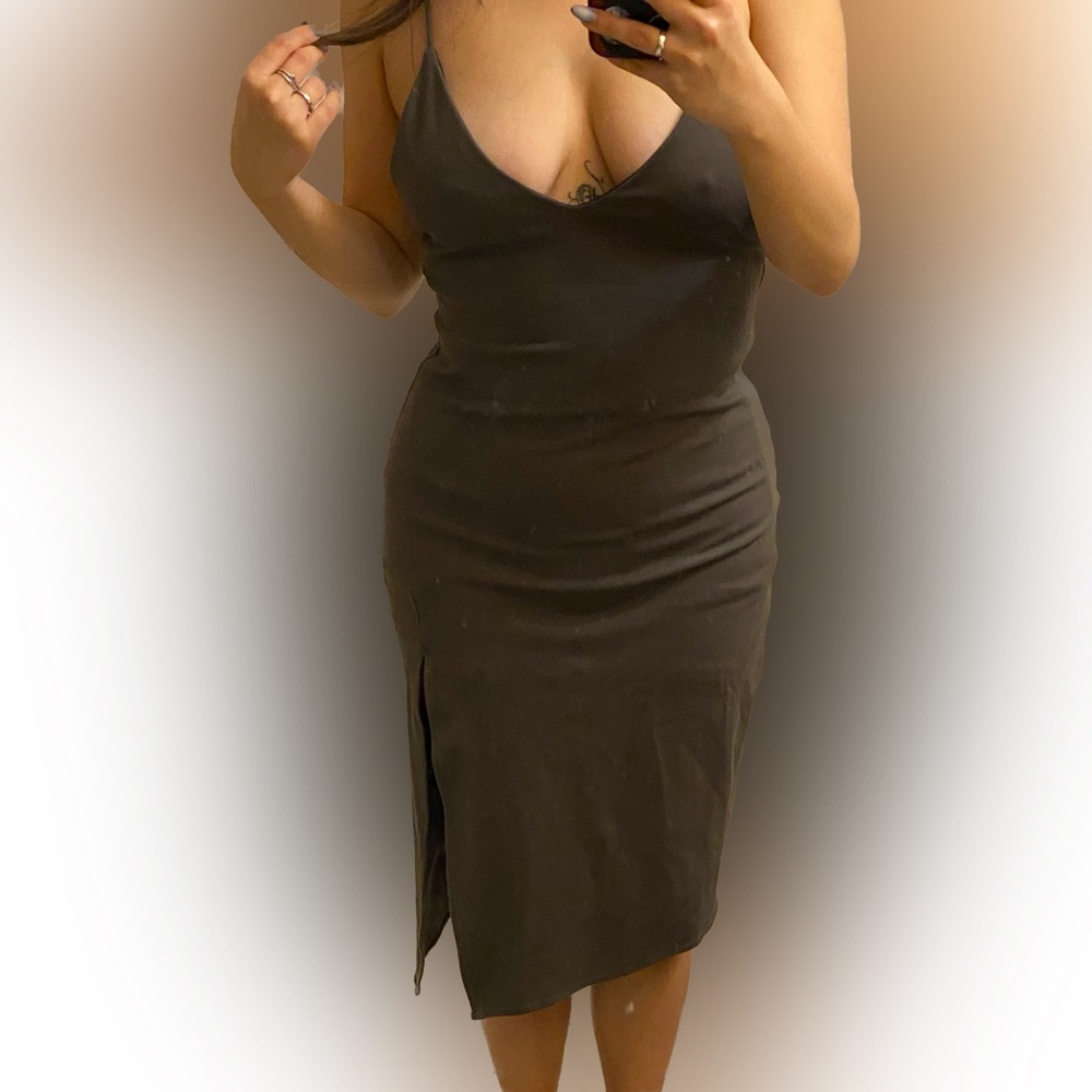 Backstage Asymmetrical Split Dress - image 3